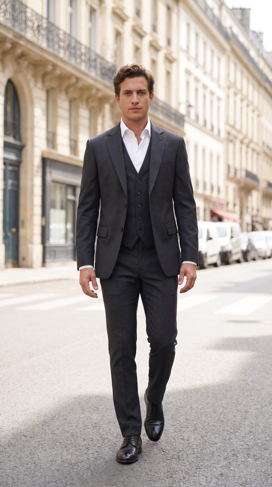 three piece black suit for men (3) - 3